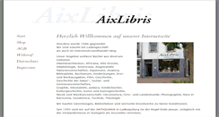 Desktop Screenshot of antiquariat-aixlibris.de